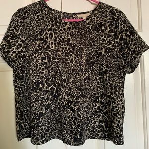 Banana Republic dressy animal print blouse